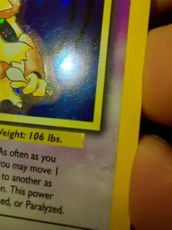 Vintage Pokemon TCG, Rare Holo Alakazam 1/102 Base Set, WOTC 1999 - Image 4