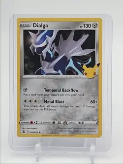 DIALGA 2021 POKEMON CELEBRATIONS CLASSIC COLLECTION RARE B 020/025 Q6650 - Image 1
