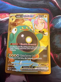 Pokemon TCG Iono's Bellibolt ex - 188/159 - Gold Hyper Rare - Journey Together - Image 1