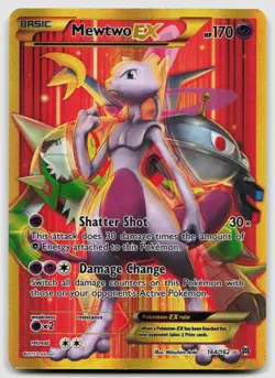 Mewtwo EX 164/162 BREAKthrough Holo Pokemon MP - Image 1