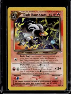 2002 Pokemon Neo Destiny Dark Houndoom Holo #7/105 - Image 1