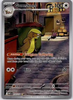 Pokemon TCG Gumshoos #153/132 -Mega Evolutions - Illustration Rare MINT - Image 1
