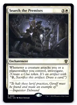 Search the Premises NM Commander: Murders at Karlov Manor 0081 MTG Regular - Image 1