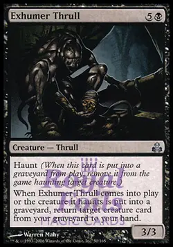 Exhumer Thrull 2x FOIL GPT MTG Guildpact Uncommon MINT black - Image 1