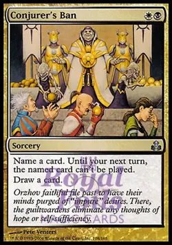 Conjurer's Ban 2x FOIL GPT MTG Guildpact Uncommon MINT white black - Image 1