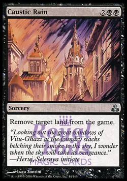 Caustic Rain 2x FOIL GPT MTG Guildpact Uncommon MINT black - Image 1