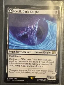 MTG Legendary Cecil, Dark Knight Final Fantasy Regular. Magic The Gathering - Image 1