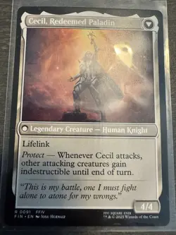 MTG Legendary Cecil, Dark Knight Final Fantasy Regular. Magic The Gathering - Image 2