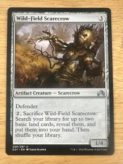 Wild-Field Scarecrow Light Play, English Magic the Gathering MTG Shadows Over In - Image 1