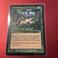 Elvish Guidance LP Onslaught Green Enchant Land Magic MTG Regular English - Image 1