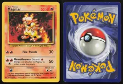 Magmar 36/102 Uncommon Base Set Unlimited Pokemon English LP - Image 3
