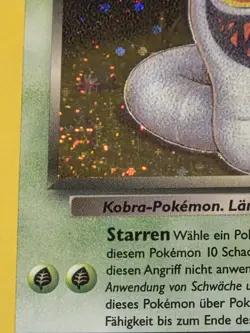 Pokemon German Dunkles Arbok 2/82 Team Rocket Holo Vintage WOTC - SWIRL 🌀 - Image 2