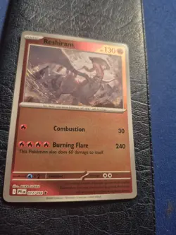 2025 Pokemon Mega Evolutions Phantasmal Reverse Holo Reshiram #017/094 - Image 1