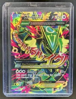 2015 Pokemon XY Roaring Skies M Rayquaza #105/108 Damage - Image 1