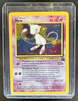 1999 Pokemon Wizards Black Star Promos Mew #9 - Image 1