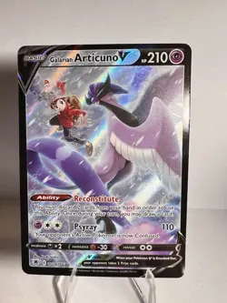 Pokemon Astral Radiance TG16/TG30 Galarian Articuno V Alternate Art NM - Image 2