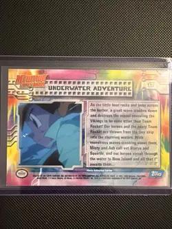 1999 Topps Pokemon Mewtwo Strikes Back #17 Underwater Adventure Foil Blue Label - Image 5