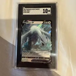 2022 POKEMON SWORD & SHIELD SILVER TEMPEST #138 LUGIA V SGC 10 - Image 1