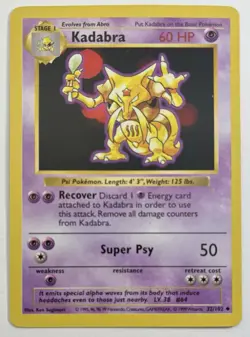 Kadabra Base Set Shadowless 32/102 - Pokemon - Image 1