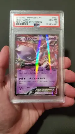 Pokemon Mewtwo EX XY Red Flash 1st Edition Japanese Holo #027 PSA 10 - Image 2