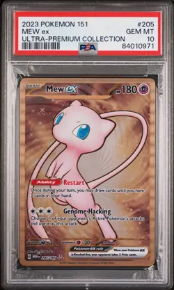 Pokemon 151 Mew ex Metal Promo 205/165 Hyper Rare Ultra Premium PSA 10 Gem Mint - Image 1