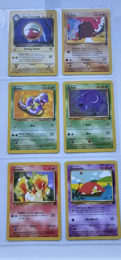 WOTC Pokemon TCG - Team Rocket - 6 Card Lot - Image 1