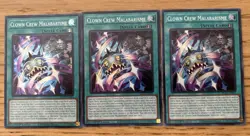 Yugioh! 3x Clown Crew Malabarisme BLZD-EN061 super rare PLAYSET NM - Image 1
