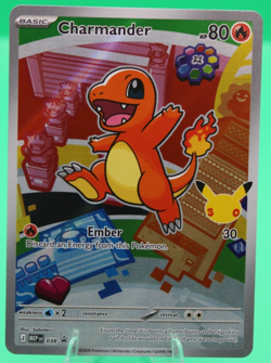 Pokemon Charmander Promo Holo Stamped Card MEP 038 2026 80 HP Fire Saboteri - Image 1