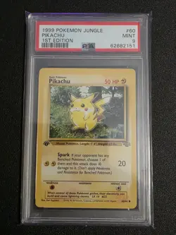 Pokemon TCG Jungle Pikachu 1st Edition 1999 Card 60/64 - Image 1
