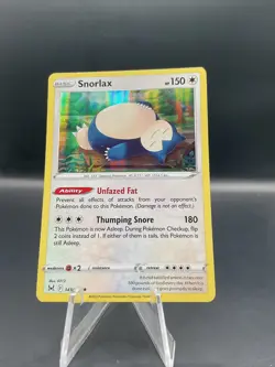 Snorlax 143/196 Lost Origin Holo Rare Pokemon Card TCG Pokemon - Image 1