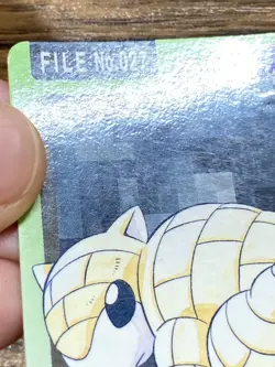 Pokemon Carddass Card Sandshrew File No.27 Bandai Pocket Monsters 1997 Japan - Image 4