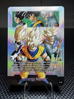 Fusion World Vegeta Trunks Foil Energy Marker E-92 Dragon Ball Super Card - Image 1