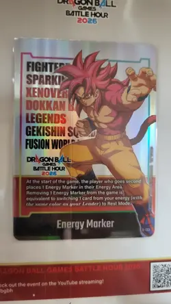 Bandai Namco Dragon Ball Games Battle Hour 2026 Premium Goku 8 Card Set+Extras - Image 4