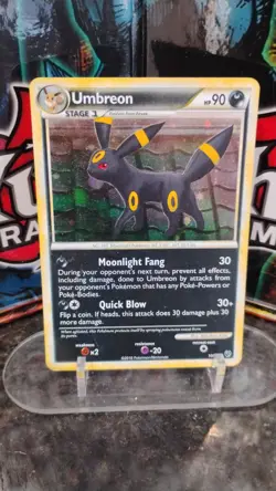 UMBREON Undaunted Series POKEMON Holo Foil 2010 Trading Card TCG 10/90 HP - Image 1