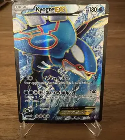 Kyogre EX 148/160 FULL ART Pokemon Card XY Primal Clash Holo Rare Dmg - Image 1