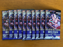 Lot of 10 - The Azure Sea's Seven Booster Pack One Piece Card Game English OP14 - Image 1