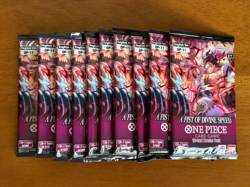 Lot of 10 Packs - One Piece Card Game A Fist Of Divine Speed Booster Pack OP-11 - Image 1