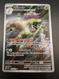 Pokemon TCG Shiinotic Holo Card Illustration Rare, Surging Sparks Series 194/191 - Image 1