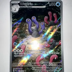 Pokemon TCG Wugtrio SV: Paldean Fates Illustration Rare Holo Card 224/091 - Image 1