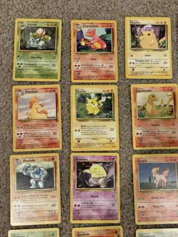 Vintage Pokemon Card Lot Base Set Jungle Fossil Team Rocket 42 Cards TCG WOTC - Image 1