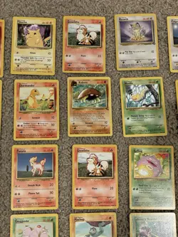 Vintage Pokemon Card Lot Base Set Jungle Fossil Team Rocket 42 Cards TCG WOTC - Image 3