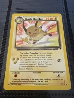 Pokemon TCG Dark Raichu 7/110 Rare Non-Holo Card, Legendary Collection LP - Image 2
