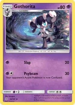 Gothorita 53/145 SM - Guardians Rising Pokemon Card NM - Image 1