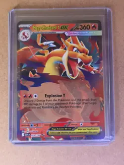 Pokemon Mega Charizard Y EX 022/217 Rare Foil EX 360 HP Fire TCG Card - Image 1