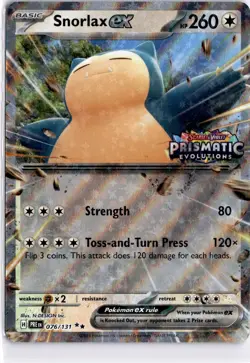 Snorlax ex (Prismatic Evolutions Stamped)-Miscellaneous Cards & Products 076/13 - Image 1