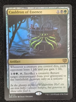 1x Cauldron of Essence - FOIL - NM - Secrets of Strixhaven MTG - Image 1