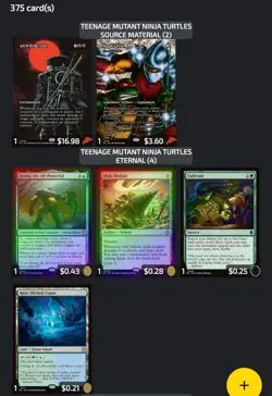 800 TMT TMC PZA Magic Gathering MtG TMNT Ninja Turtle Team-Up & Draft Night Lot - Image 4