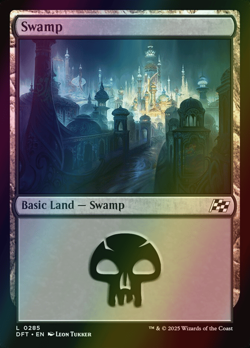 MTG Swamp (285) Foil ** Aetherdrift ** English (NM) - Image 1
