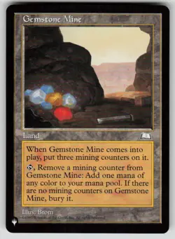 Gemstone Mine (WTH) Uncommon The List Reprints MTG Near Mint 2020 - Image 1