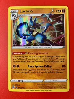 Pokemon TCG Brilliant Stars Lucario Lucario Holo Rare Holo 079/172 - Image 1